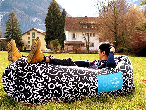 Orsen Inflatable Lounger Portable Hammock Air Sofa with Water Proof,Anti-Air Leaking Design,Ideal Inflatable Couch and Beach Chair Camping Accessories for Parties Picnic&Festival