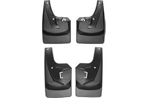 WeatherTech Custom No Drill Splash Guard MudFlaps for RAM Ram 2500/3500, Ram Truck 2500/3500 - Front & Rear Set (110108-12010
