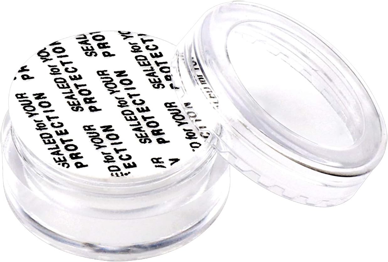 SumDirect 100Pcs 5Gram Clear Empty Cosmetic Containers Jars Sample Pots Bottles, Travel Pots for Cream Lotion
