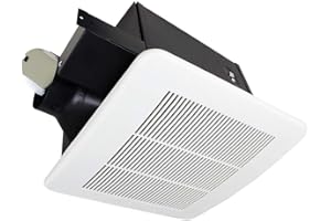 BV Bathroom Exhaust Fan 150CFM - Bathroom Fan 2.0 Sone, 4" Duct Collar, Rooms Up to 150 Sq. Ft. | Bathroom Vent Fan, Stainles