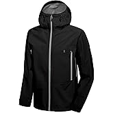 Little Donkey Andy Men's High-performance 3L Hard Shell Waterproof Rain Jacket Breathable Rain Gear for Hiking,Travelling