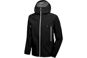 Little Donkey Andy Men's High-performance 3L Hard Shell Waterproof Rain Jacket Breathable Rain Gear for Hiking,Travelling