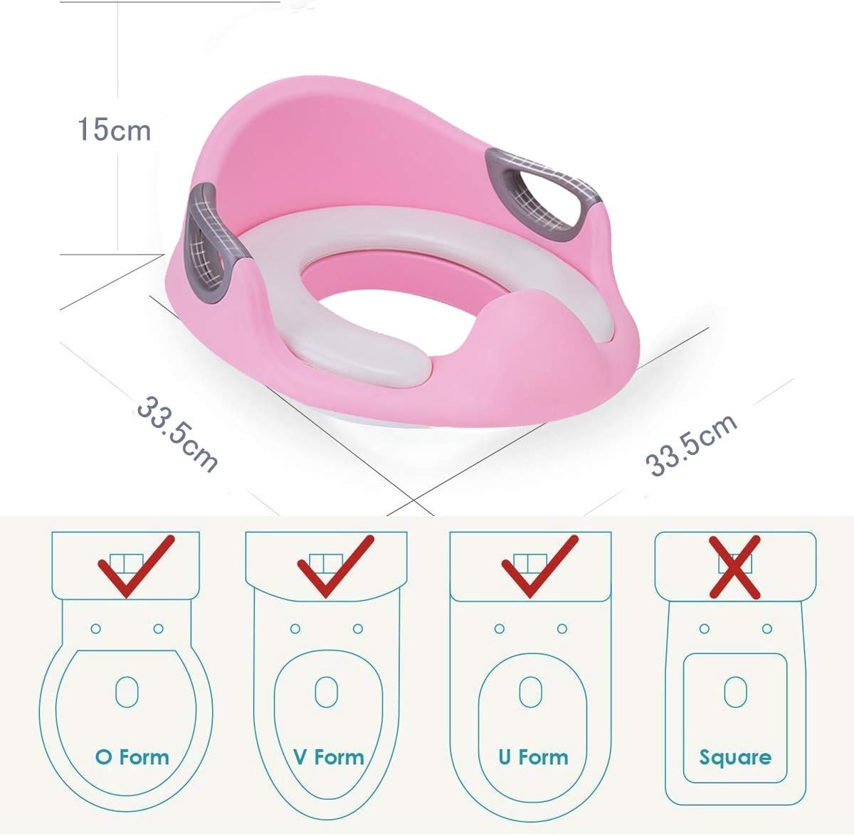Reductor De Wc Para Bebe Ayuda Para Aprender A Ir Al Bano Vinteky Asiento Inodoro Para Ninos De Entre 1 Y 7 Anos Bebe Asientos Thebirthgeeks Com