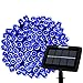 Solar Christmas String Lights Solarmks Fairy Decorative Christmas Lights 72ft 200 LED Lights for Garden Decorations (Blue)