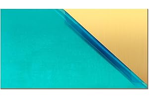 Uxney Brass Sheet,2" x 4"-14 Gauge(2mm) Thickness,99.9% Pure Brass Plates for DIY, Jewelry, Electrical, Repair, Industrial(1 Pac