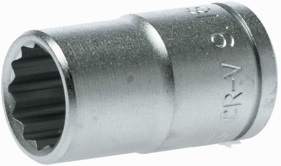 Teng M120118c Regular a/F Bi-Hexagon Socket 9/16in 1/2in Square Drive, Silver, 9/16in A/F - Image 4