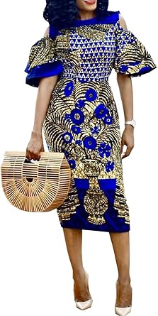 falbala cap sleeve split women's bodycon dress