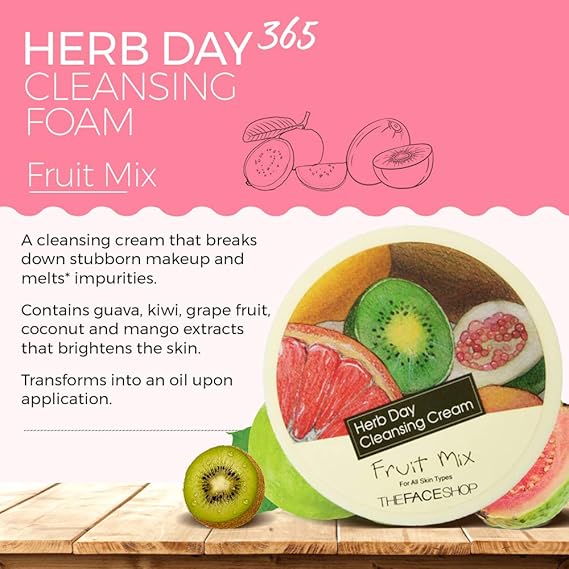herb day cleansing cream fruit mix