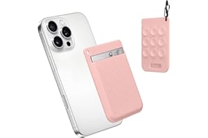 kwmobile AI Voice Recorder Cover Compatible with PLAUD Note AI Voice Recoder - Suction Cup Mount - Dusty Pink