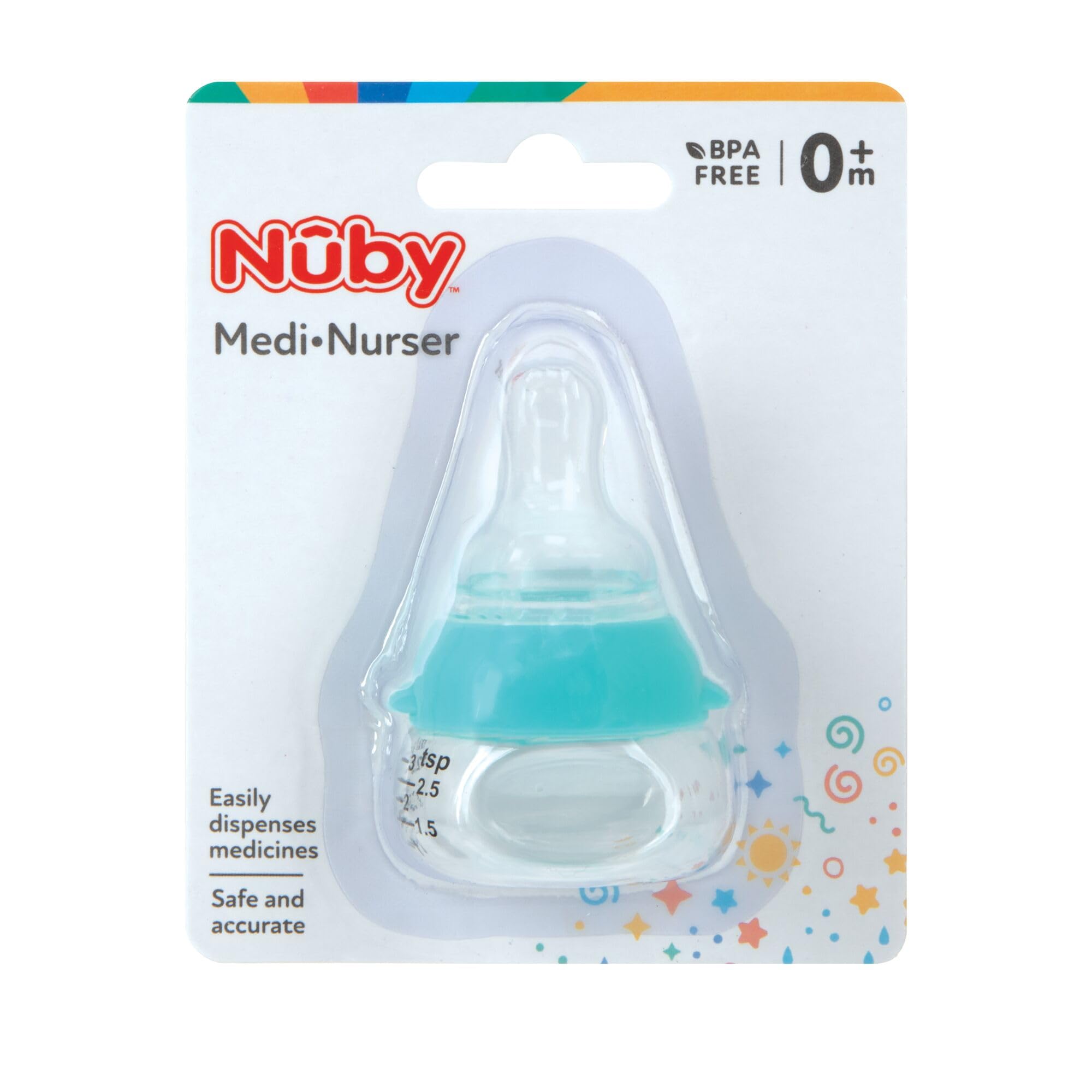 Nuby Medi-Nurser Medicine Bottle, Colors May Vary