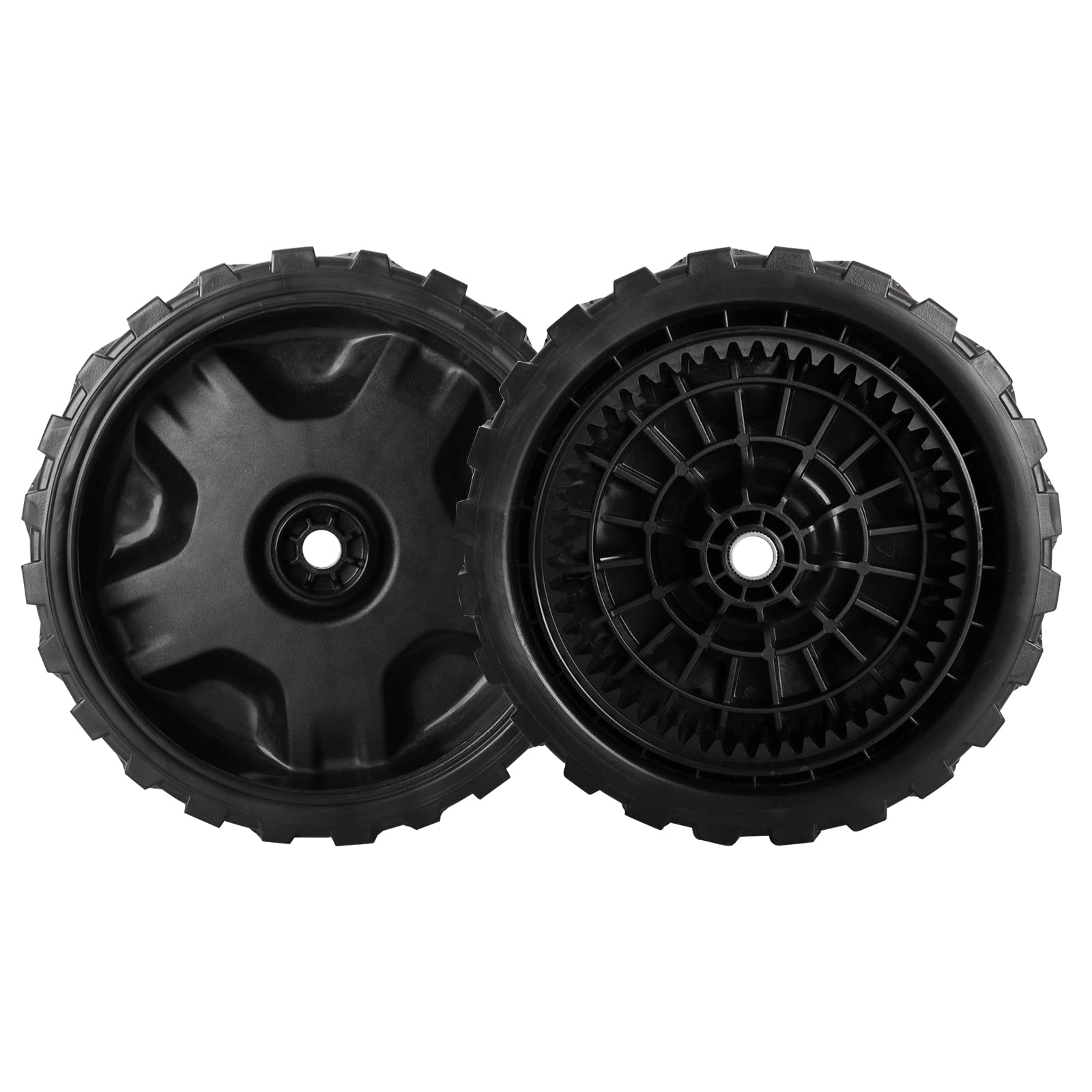 Photo 1 of 2 Pack 634-05040 Lawn Mower Wheel Replacement for Craftsman Mowers - 8" Wheel Assembly, Front Wheels Compatible with Cub Cad et, Brute, MTD Gold, Columbia, Yard Man Self Propelled Walk-Behind Mower