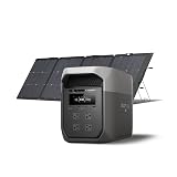 EF ECOFLOW Portable Power Station DELTA 3 MAX with 220W Solar Panel, 3400W X-Boost Output, Ultra-Fast 0-80% Charging in 1.13 Hr, Home Backup & RV Camping
