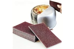 10-Pack Diamond Scouring Sponges - Heavy Duty Scrub Pads for Pots, Pans, Dishes, Rust & Tough Stains | Dual-Sided Abrasive Su
