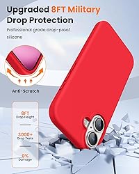 OuXul Designed for iPhone 16 Case,Shockproof Liquid