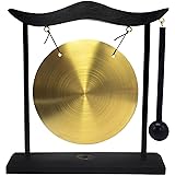 Feng Shui Brass Gong Desktop Zen Art for Fortune