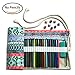 Artify 48 Colored Pencil Canvas Wrap|Pencil Roll Pouch Holder Case| Soft to Roll up| Anti-Pilling Design | Environmental-Friendly Material( Pencils are not Included)