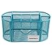 Annstory Home Office Desk Organizer with 9 Compartments + Drawer Mesh Tray for Pen, Great Adult Kids Gift,Blue