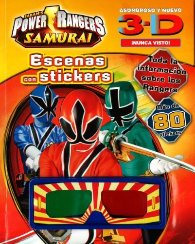 Power Rangers Samurai Escenas con Stickers (3D!) (Spanish Edition)