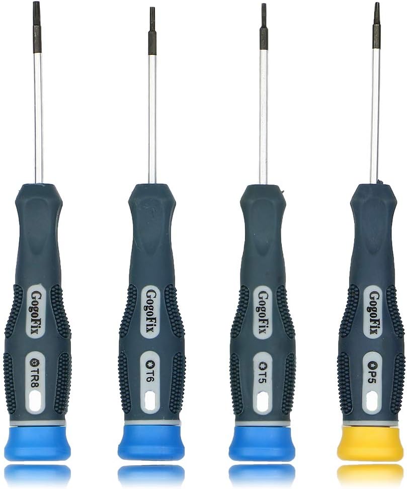 GogoFix Pentalobe Torx Screwdriver, Tweezer and Spudger Repair Tool for MacBook Retina and MacBook Air Parts Replacement (4 Screwdriver w/Tool) (4 Screwdriver)