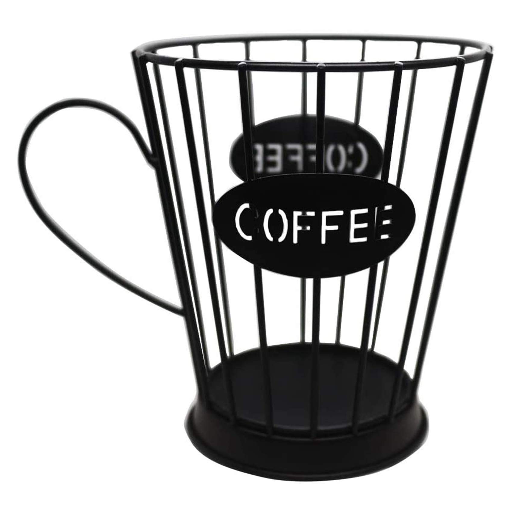 Hausdec Coffee Pods Holder Coffee Capsules Storage Basket Kitchen Counter Storage Holders for Espresso Capsules (Small) -Black