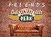 Friends Central Pub Photography Background Polyester Banner Decorations for Red Brick Wall Sofa Coffee Shop Photo Backdrop Studio Booths Props 7x5ft Party Supplies