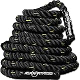 Rep V2 Color Battle Ropes / Pure PolyDacron Battle Rope for Strength and Conditioning Workouts – 30ft, 40ft, 50ft COVER and COLOR options