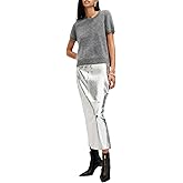AllSaints Women's Renai Slim Fit Leather Pencil Skirt