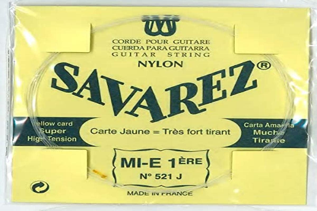 Savarez Single string for Classic Guitar Traditional Concert 521J single string E1 high, fits string set 520J