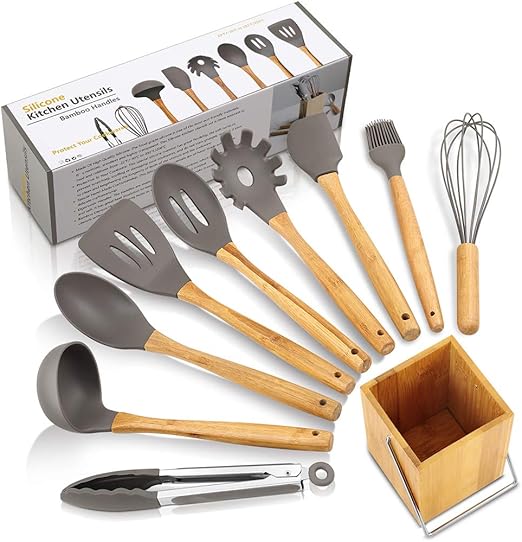 Kitchen Utensil Set 10 Piece Cooking Utensils Zt Yimo Non Stick