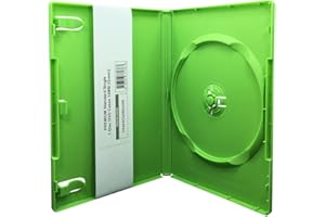 (25) CheckOutStore Premium Standard Single 1-Disc DVD Cases 14mm (Green)