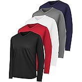 HovSiyla Long Sleeve Shirts for Men Moisture Wicking Mens Tee Shirts Workout Sun Protection T Shirt for Running