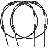 QOGIR Replacement Tree Stand Cables, Pair of Durable Replacement Cables for Climbing Tree Stands, 65" PVC Black Coated Steel Braided Treestand Cables, Hunting Accessories for Tree Stands