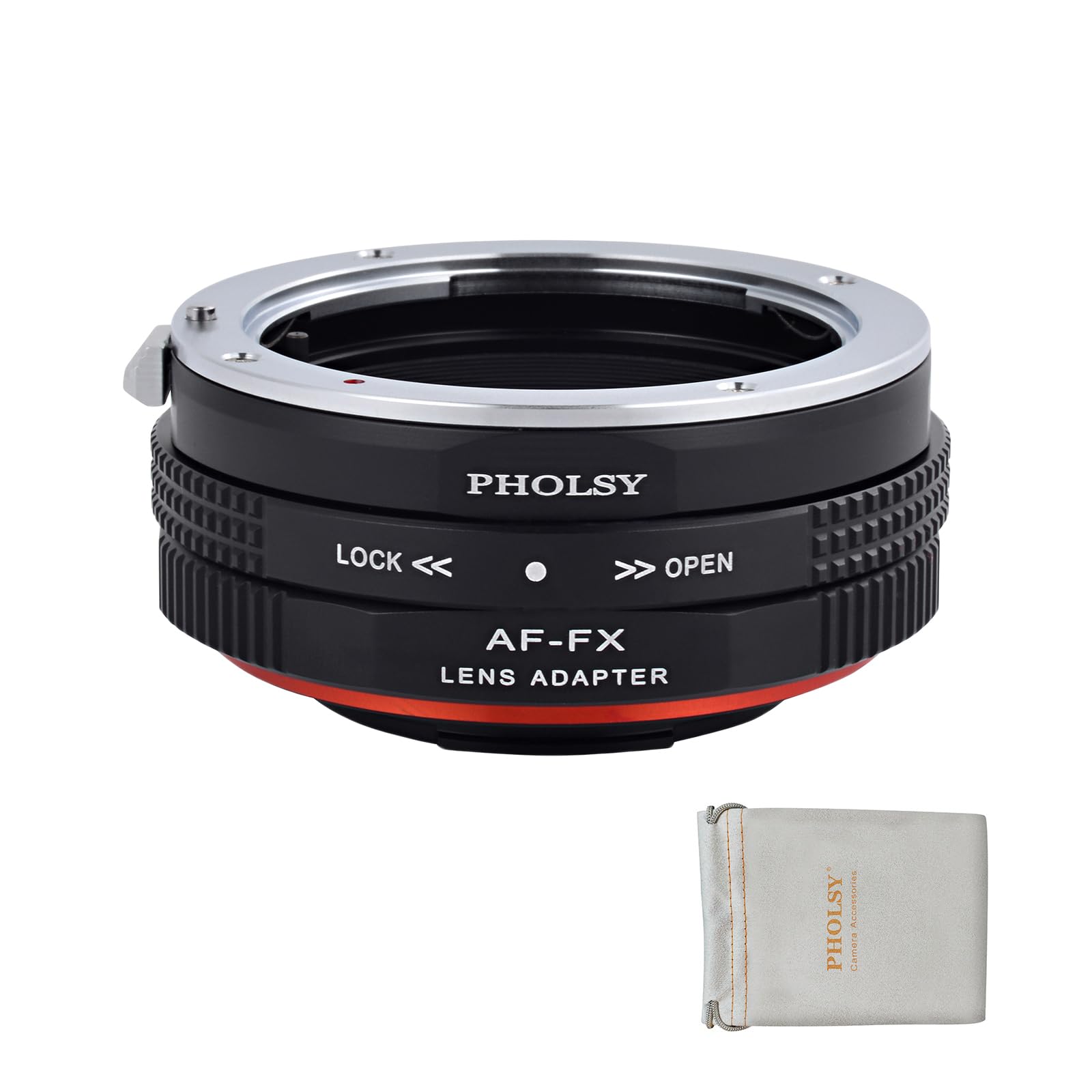 PHOLSY AF to FX Lens Mount Adapter with Aperture Control Ring Compatible with Sony A Minolta AF Lens to FX Mount Camera Compatible with Fujifilm X-H2S, X-Pro3, X-T5, X-T4, X-S20, X-S10, X-T30II etc.