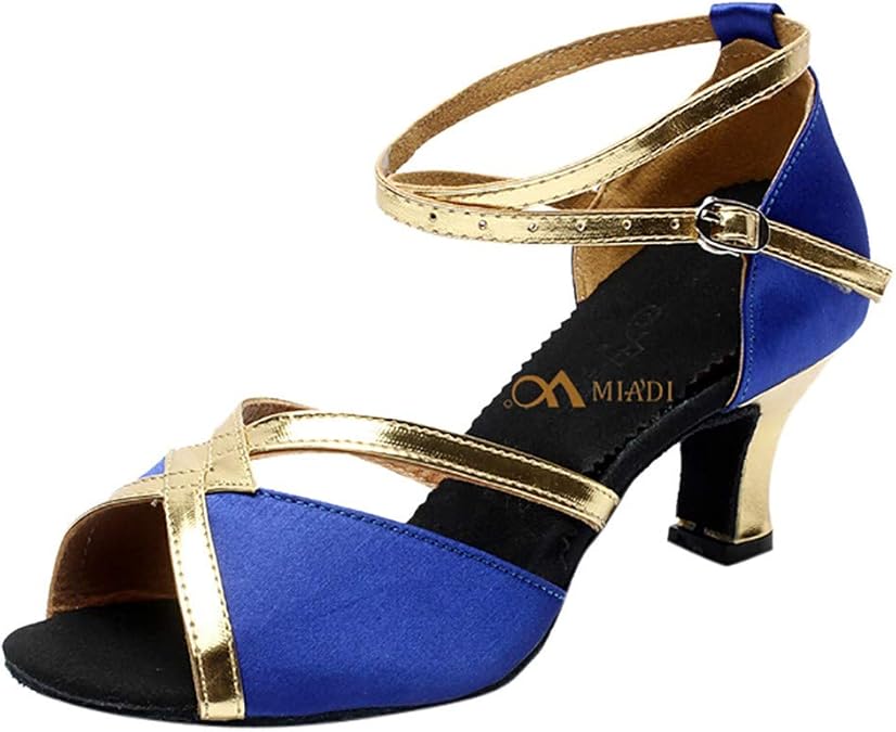 Lelili Zapatos de Baile Latinos con Hebilla Estilo Boca de pez para Lelili Zapatos de Baile Latinos con Hebilla Estilo Boca de pez para