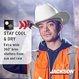 Jackson Safety Western Hard Hat White 19500 Outlaw Style view 3