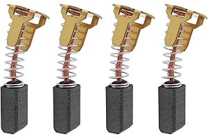 Micro Traders 4pcs 12x6x5mm Carbon Brushes 999054 Compatible with Hitachi DV14DL DV14DSL DV14DMR