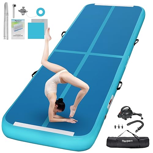 FBSPORT 10ft Inflatable Air Gymnastics Mat Training Mats inches
