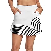 ACEGOLFS Womens Golf Skirt 16"/19" High Waisted Tennis Skirts for Women Solid Athletic Workout Skirts with Shorts Pockets
