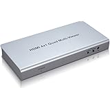 YINGLUN HDMI 4x1 Quad Multi-viewer 4 HD Screen Segmentation and Seamless switch display 4 HD Digital Video Signal on the same screen for Monitor equipment(4x1 Quad Multi-viewer)