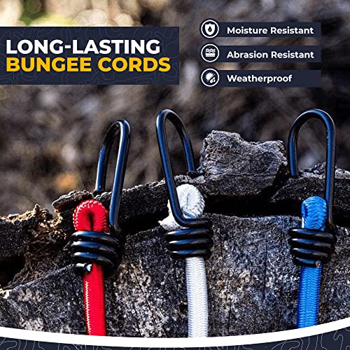 Bungee Cord with Hooks SGT KNOTS Marine Grade Bungee Cords with 2
