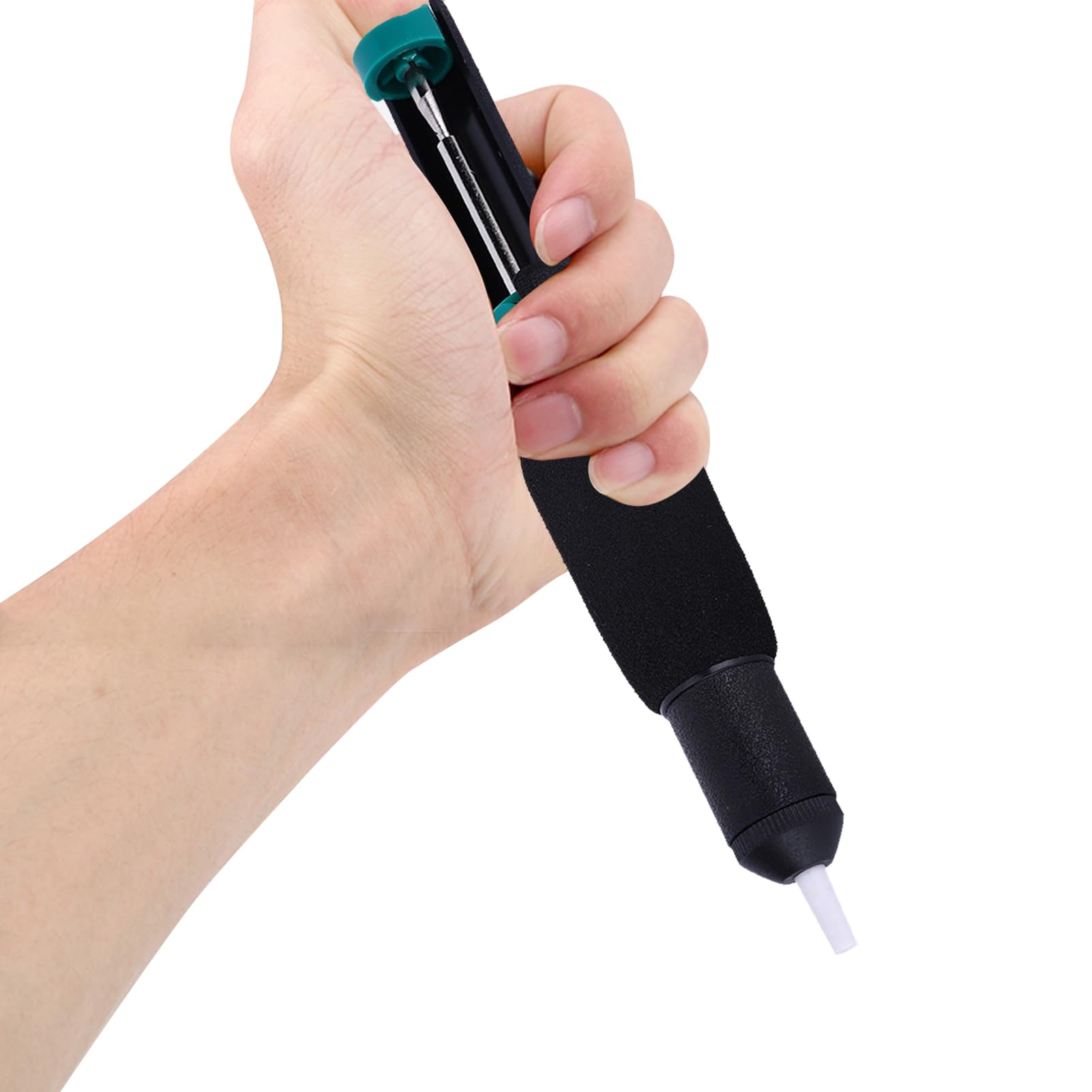 366-D Desoldering Pump, Suitable Welding Auxiliary Tools Absorb Tin Slag, Anti-Static Manual Suction Tin Pump Solder Removal Tool, with Anti-Skid Handle.