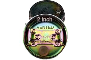 TITE-SEAL Vented 2" Steel Drum Closure Bung Plug with 3/4" Faucets (2" Vented Plug)