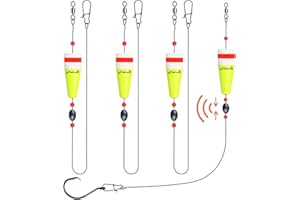 Dovesun Popping Cork Float Rig Weighted Fishing Bobbers Floats Fishing Corks Popping Corks for Saltwater Freshwater Fishing Tackle with 3 Size