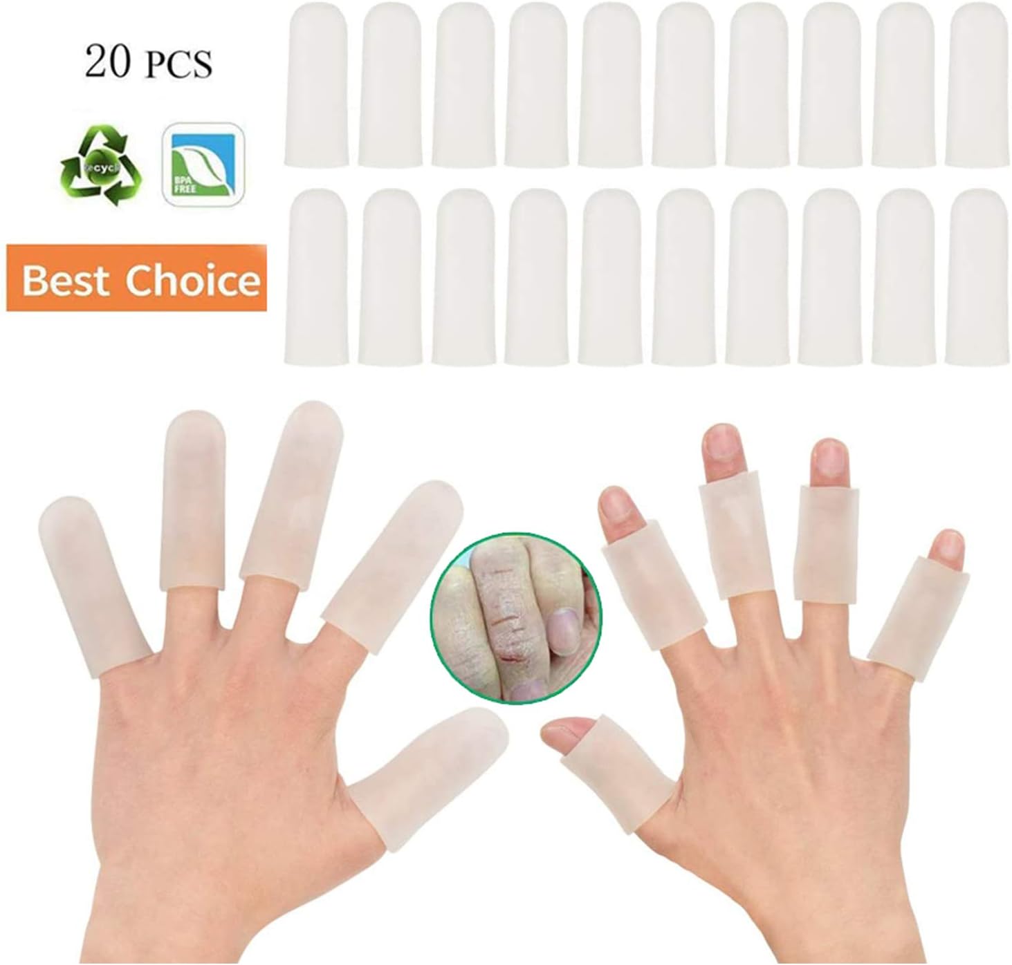 Sporting Style Gel Finger Covers,Silicone Finger Cots