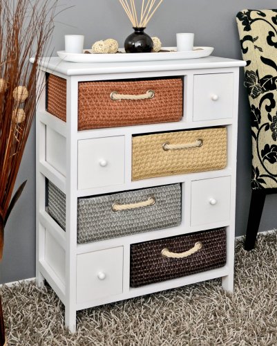 commode blanche pour salle de bain