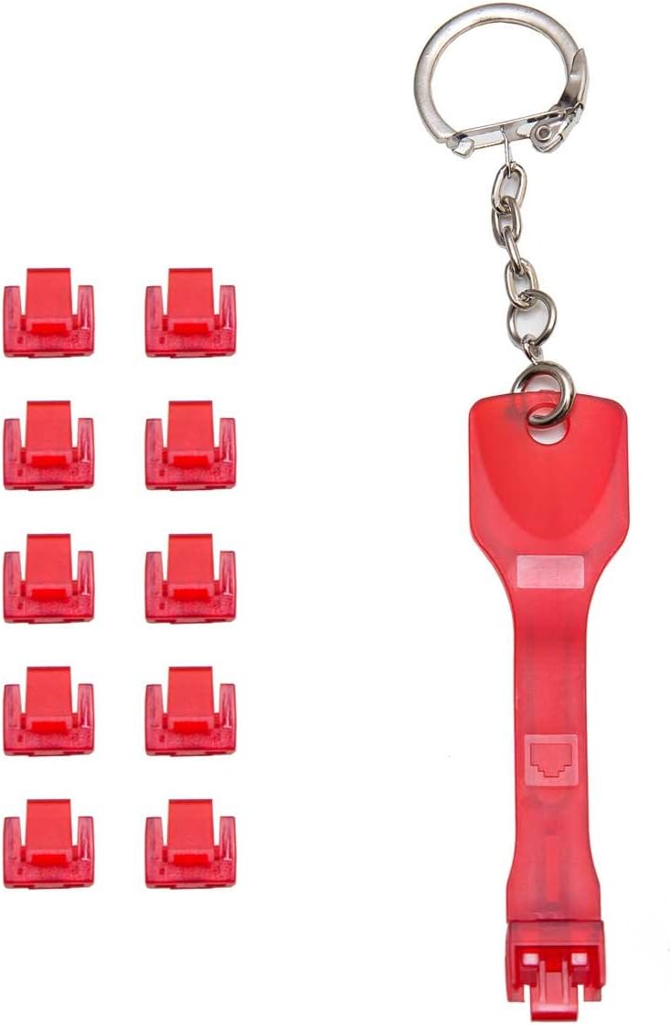 Syba RJ45 Locking Port Dust Blocker with Removal Keys Tool, Getaway Solids - Image 4