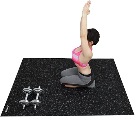 Amazon Com Revtime Rubber Gym Equipment Mat 6 X 4 Feet 72 X 48