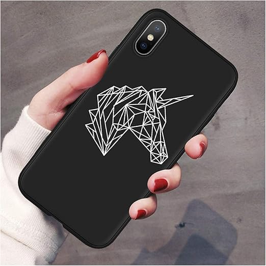 Amazon Com Popularity Animals Carcasa Para Iphone 8 Plus Color Negro Mate Suave Tpu Compatible Con Iphone 11 Pro X Xr Xs Max 10 7 6 6s Plus 5 5s Se Multicolor Fantasia