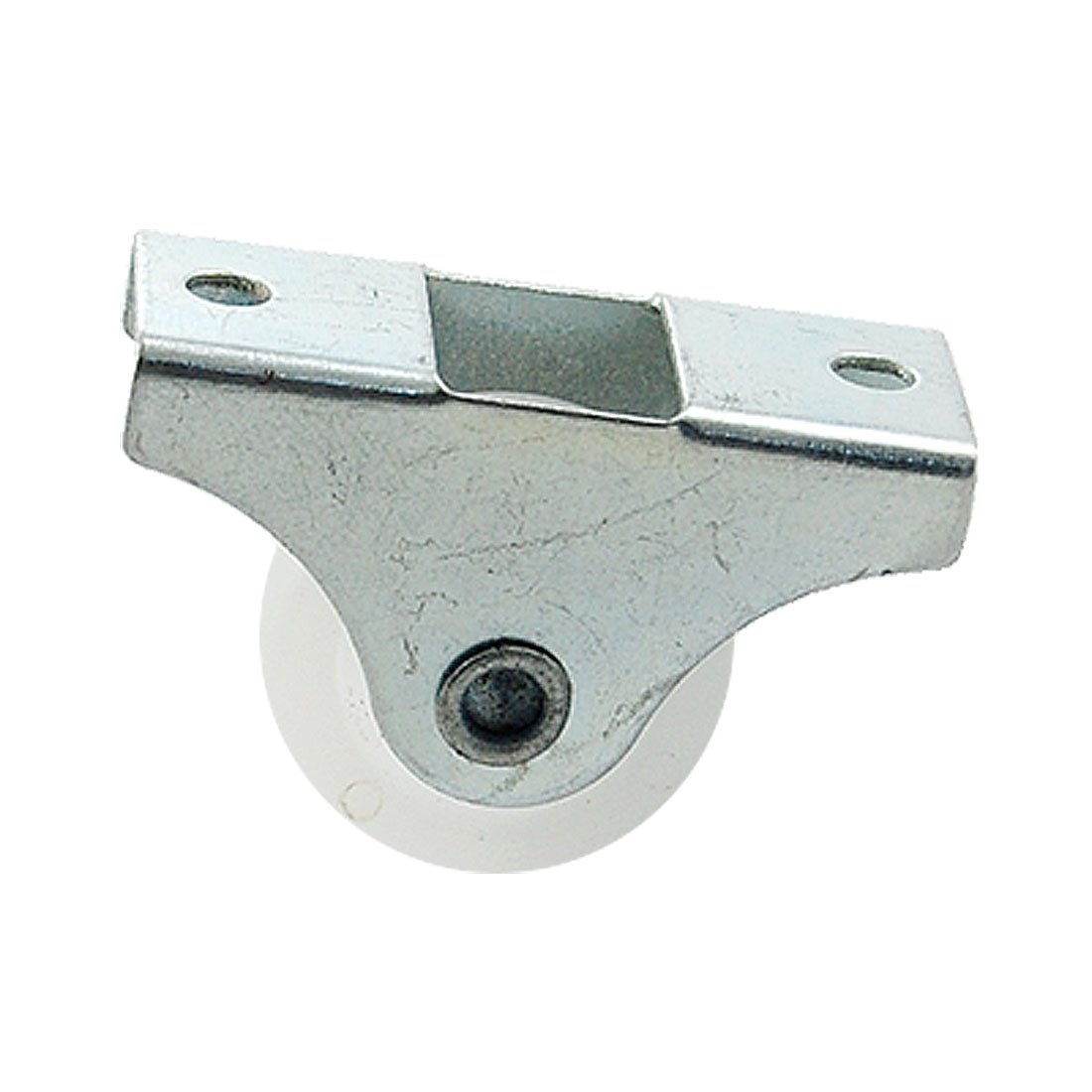 sourcing map 4 Pcs White Plastic 25mm Diameter Furniture Replacement Caster Wheel