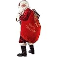 ARAD Large Velvet Embroidered Merry Christmas Santa Present Sack